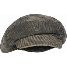 Damesbaret, pet in newsboy-stijl voor heren, Franse corduroy pet, klassieke herfst/winter baret met klep, effen kleur, cabbie pet