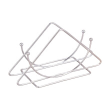Iron Semicircular Table Number Rack Vertical Napkin Rack Paper Towel Storage Holder for Living Room Dining Table ( Silver )