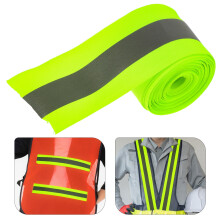 Outdoor Reflective Tape Light Green Polyester Safety Tape for Warning and High Visibility