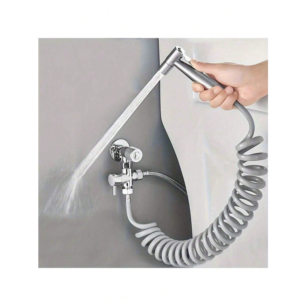 1 Set Toilet Seat Bidet Sprayer With Manual Bathtub Faucet, Bathroom Manual Bidet Sprayer, Shower Head For Self-Cleaning 9418476614781