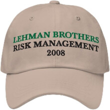 Lehman Brothers Risk Management 2008 pet - Grappige geborduurde verstelbare pet voor papa, unisex
