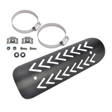 Motorcycle Exhaust Heat Cover – Anti-Scald, Abrasion-Proof, Quick-Install, Non-Slip Protector for Touring & Mods