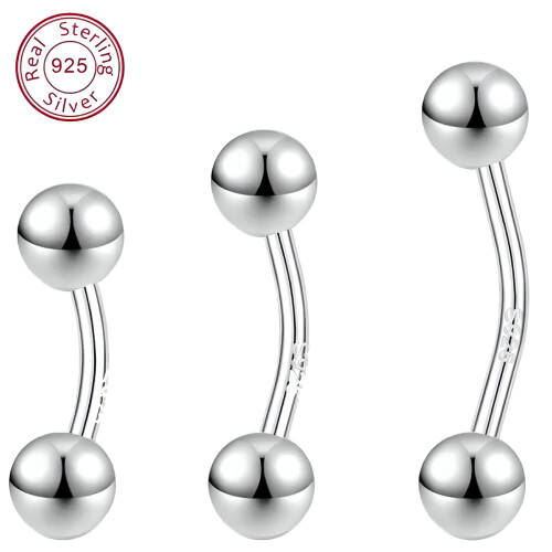Stříbrný piercing do pupíku 14G8mm 1