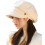 Britse baret voor dames, zwart, wit en rood. 1