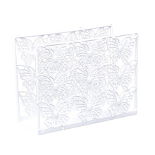 1PC Metal Creative Modern Tissue Holder Napkin Dispenser Napkin Holder Stand Cut-Out Durable Paper Towel Holder (Style D)