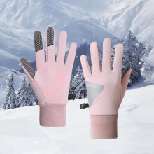Winddichte, warme dameshandschoenen, waterafstotend en geschikt voor touchscreen, reflecterend, koubestendig voor buitensporten en woon-werkverkeer.