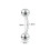 Stříbrný piercing do pupíku 14G8mm 5