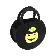 Sacs fourre-tout réutilisables pour Halloween – Jolis sacs à bonbons avec poignée, sacs cadeaux pour les fêtes (Orange, 1 pièce, 14,3 x 6 x 18