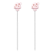 Lot de 2 goupillons de nettoyage pour pailles, réutilisables, avec manches en métal, pour pailles et couvercles de tasses à café.