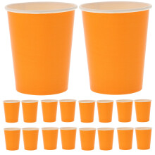 100 gobelets en papier orange jetables pour loisirs créatifs et décorations de fête