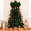 Rosa Samt-Weihnachtsbaumspitze mit Schleife – 50 cm breit, 1,8 m 1