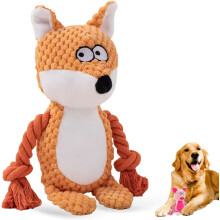 Juguetes de peluche chirriantes para perros con cuerda de algodón, para perros pequeños y grandes.