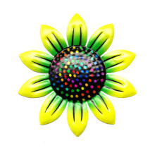 Décoration murale florale en fer forgé – Élément décoratif intérieur/extérieur pour la cuisine, la chambre, le salon, le bureau, le jardin
