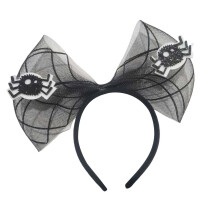 Beaupretty Halloween-hoofdband – Haarband van mesh met strik, één maat, minder dan $5, geschikt voor dameskostuums
