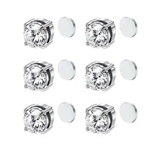 Dolls & Accessories 3 Pairs Magnetotherapy Earrings Ear Acupressure No Punching Unisex Earrings