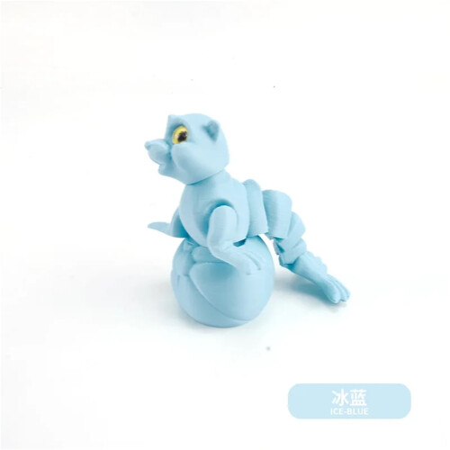Action figure stampata in 3D blu (1 pezzo)