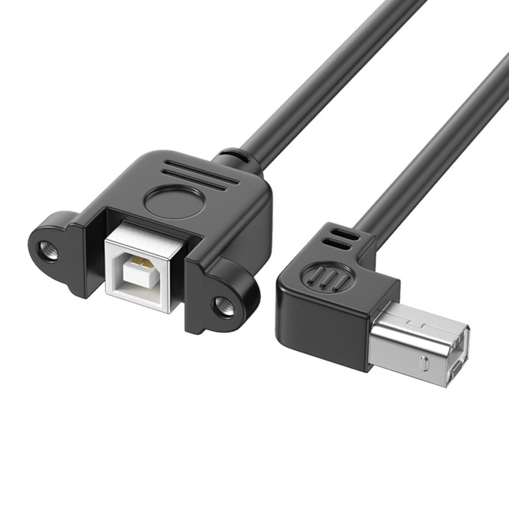 Usb 2.0 Printer Cable Typeb Male To Typeb Female Scanner Cord 480Mbps Speed 90Degree Elbow For Offices And Home Use 9405492036932