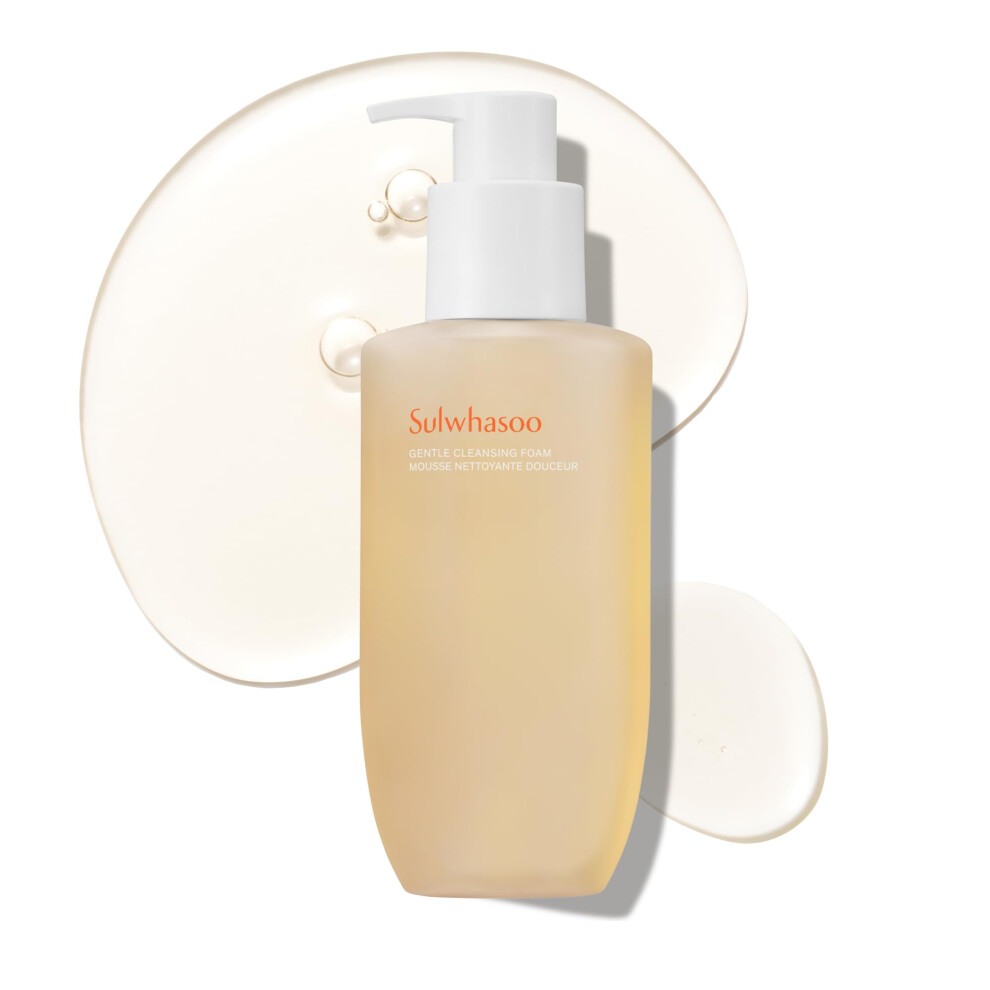 Sulwhasoo Gentle Cleansing Foam Â Hydrating Daily Gel-To-Foam Facial Cleanser With Korean Herbal Ingredients | Removes Makeup, Di