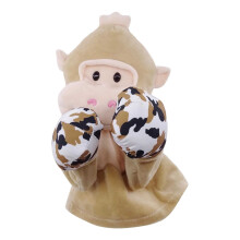 Marioneta de boxeo, Marioneta de mano de mono marrón - Marionetas de boxeo, Guantes de husky de juguete de animales de kung fu con sonidos,