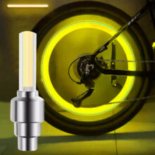 LED světla na kola kola - blikající světla na pneumatiky z PC pro noční jízdu, 6x1,5 cm, snadná instalace, dlouhá výdrž baterie,