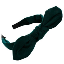 Eenvoudige strik-haarband voor dames, suède haarband, schattig minimalistisch haaraccessoire voor elke dag, donkerblauw