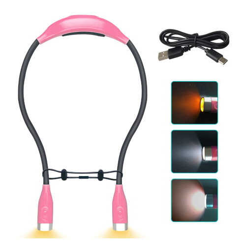 LED Neck Light USB Rechargeable 3 Brightness Levels