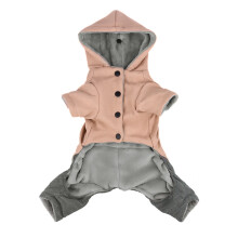 Abrigo de invierno con capucha para perro, forrado de franela y felpa, talla XXL.