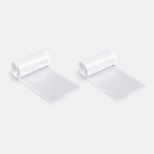 Rouleau de 30 sacs poubelle transparents en PE sans mandrin
