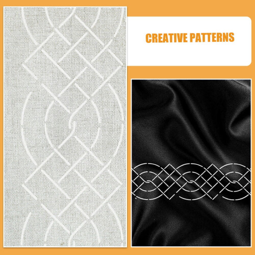 White Plastic Quilting Templates for Cross, Patchwork, Sewing, and Crafting Projects 2