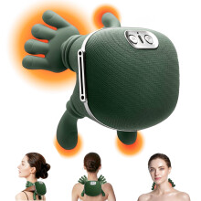 Aparat de masaj shiatsu wireless Cerviflex4D cu căldură, ameliorare a țesuturilor profunde – Compatibil cu Cerviflex