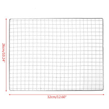 Grille de barbecue en acier inoxydable 26 x 44 cm