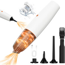 Portable Cordless Car Vacuum, 20000PA Suction & Air Blower, Rechargeable Handheld Cleaner for Car/Home/Office/Keyboard – Compatible with USB-C