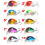 2 Stück 3 cm/1,6 g Spinner-Zubehör Swimbait-Köder Crankbait realistische Silhouette Angelköder 2