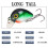 2 Stück 3 cm/1,6 g Spinner-Zubehör Swimbait-Köder Crankbait realistische Silhouette Angelköder 4