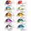 2 Stück 3 cm/1,6 g Spinner-Zubehör Swimbait-Köder Crankbait realistische Silhouette Angelköder 6