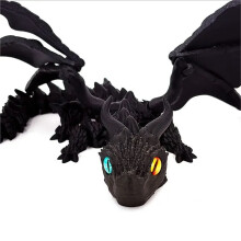 1 peça Dragão 3D Giratório Articulado Presentes Estátua de Dragão Realista para Decoração de Paisagismo Figuras Impressas Animais