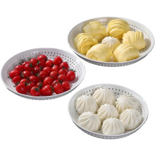 Panier vapeur en céramique de qualité supérieure (20 cm) pour bao buns, dim sum, raviolis, riz – Compatible avec la cuisson sur la cuisinière