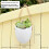Vase hydroponique créatif, blanc, design mural, 11*9,5*23cm. 1