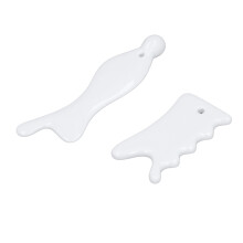 2 Stück keramische Gua Sha-Gesichtswerkzeuge für Gesicht & Körper