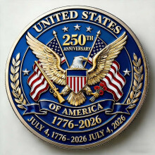 Final Cent Commemorative Keepsake Tribute Decorations, Nostalgic Historical Collectible Keepsake Ornaments, Retro Room Showcase Decoration, 1.6Inches