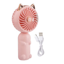 Portable 3-Speed USB Handheld Fan with Rechargeable Battery – Compact, Wireless, Compatible with All USB Ports