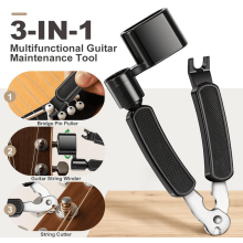 Herramienta para cambiar cuerdas de guitarra 3 en 1 (1 unidad)