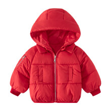 Kids Boy Winter Coat,Boys Puffer Coat with Pocket Zipper Hooded Coat Solid Color Long Sleeve Boys Winter Jacket Grils Winter Coats Size 5-6 Years