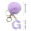 Porte-clés alphabet pompon violet 26 lettres 1