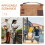Ποδιά μέσης εργαλείων από καφέ καμβά με πολλαπλές τσέπες για κηπουρική και 2
