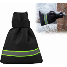 Upgraded Thick Outdoor Faucet Cover for Winter Freeze Protection, Waterproof & Reusable, Compatible with Standard Hose Bibs (Green, 5.91x7.08 in)