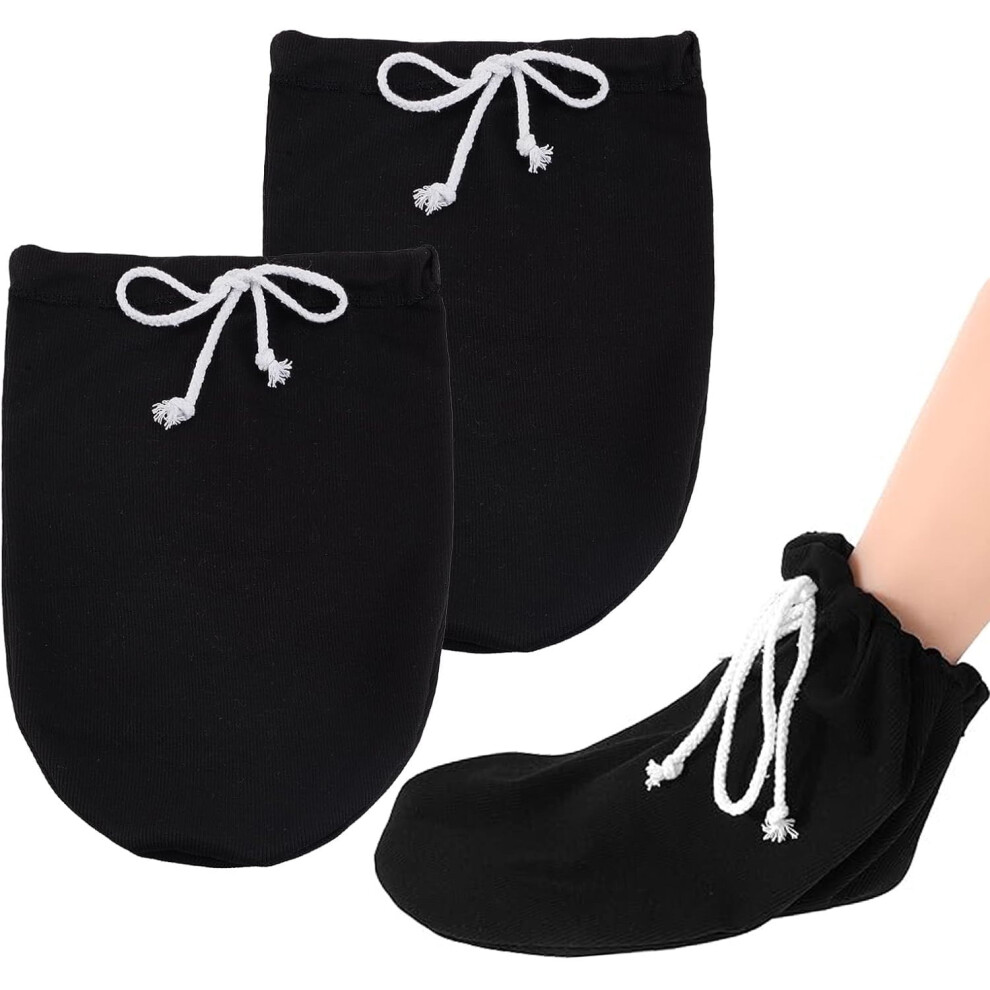 Black 2 Pcs Cast Toe Cover Socks, Adjustable Drawstring Plaster Stocking For Leg/Ankle Protection Â Compatible With Most Casts