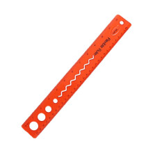QenASHaing 11.7" Flexible Plastic Ruler, Dual CM/Inch Scale, Foldable & Shatter-Resistant — Compatible with Student, Math, Crafts, Office