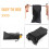Set di 5 custodie morbide per occhiali da sole, nere, comode e capienti. 3