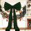 Rosa Samt-Weihnachtsbaumspitze mit Schleife – 50 cm breit, 1,8 m 3